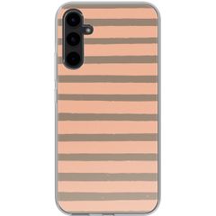 imoshion Design Hülle Samsung Galaxy A34 (5G) - Striped Peach Reverse