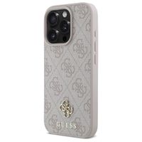 Guess 4G Metal Logo Back Cover MagSafe für das iPhone 16 Pro Max - Rosa