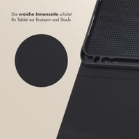 Selencia Sabi Klapphülle mit Leopardenmuster Samsung Galaxy Tab A11 Plus - Soft Ivory