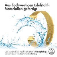 imoshion Mailändische Magnetarmband für das Fitbit Inspire - Größe M - Gold