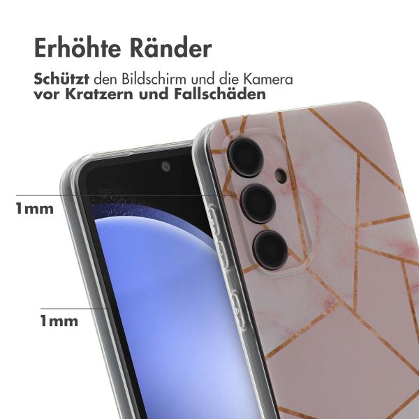 imoshion Design Hülle für das Samsung Galaxy S23 FE - Pink Graphic