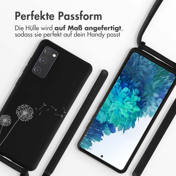 imoshion Silikonhülle design mit Band für das Samsung Galaxy S20 FE - Dandelion Black