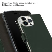 Selencia Echtleder Klapphülle iPhone 14 Pro Max - Grün