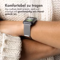 imoshion Magnetisches Milanaise Armband für das  Samsung Galaxy Fit 3 - Silber