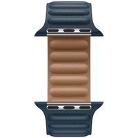 Apple Leather Link für die Apple Watch Series 1-9 / SE - 38/40/41 mm / Series 10 - 42 mm - Größe M/L - Baltic Blue