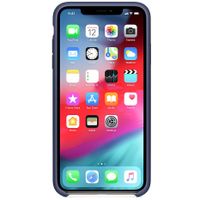 Apple Leder-Case Dunkelblau für das Apple iPhone Xs Max