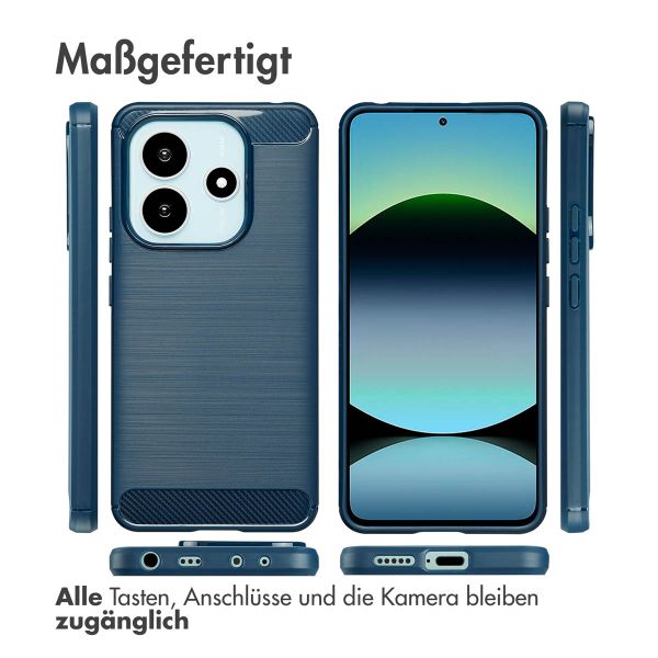 imoshion Brushed Back Cover Xiaomi Redmi Note 14 (4G) - Dunkelblau