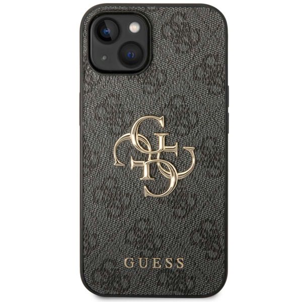 Guess 4G Metal Logo Back Cover Apple iPhone 15 - Grau