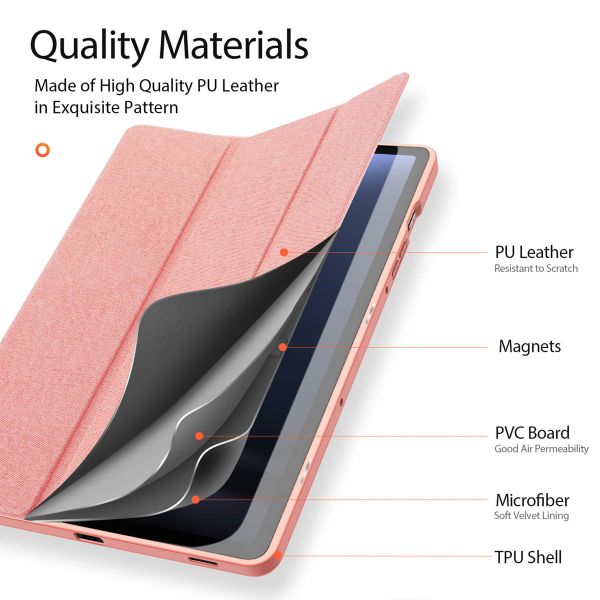Dux Ducis Domo Klapphülle Samsung Galaxy Tab S9 FE - Rosa