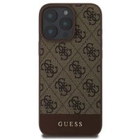 Guess Bottom Stripe 4G Back Cover Apple iPhone 16 Pro - Braun