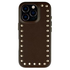 Selencia Studs Backcover mit MagSafe Apple iPhone 16 Pro - Cacao Crush