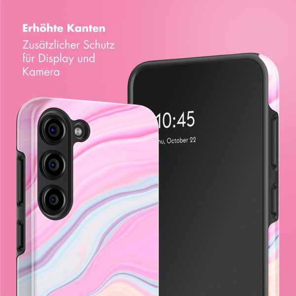 Selencia Vivid Back Cover Samsung Galaxy S23 - Pastel Lipstick Marble