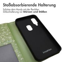 imoshion Design Klapphülle Samsung Galaxy A20e - Green Flowers