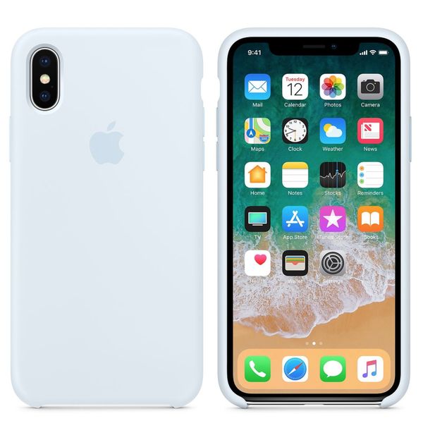 Apple Silikon-Case Sky Blue für das iPhone X