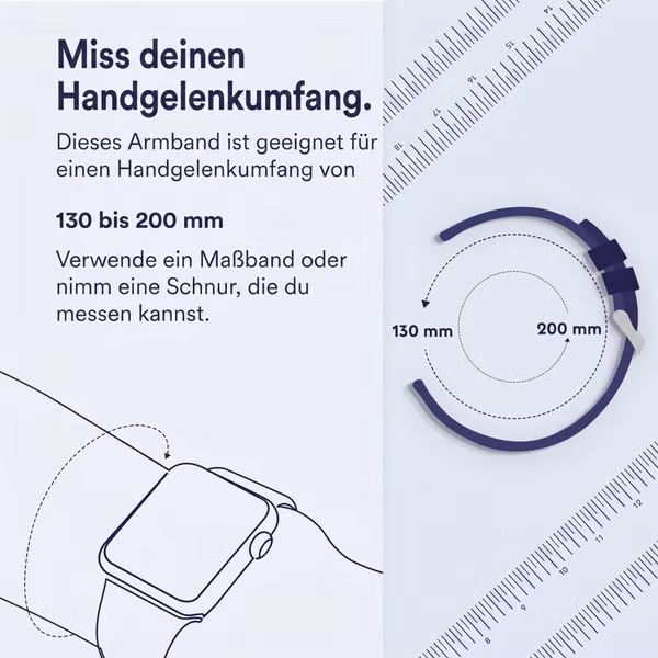 Apple Sport Loop Armband für Apple Watch | 38/40/41/42 mm - Midnight Colour