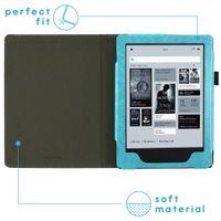 imoshion Vegan Leather Klapphülle Kobo Aura H2O - Hellblau