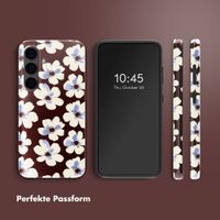 Selencia Vivid Back Cover Samsung Galaxy S24 - Choco Flower Pop