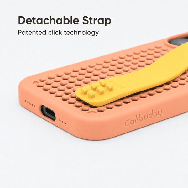 Callbuddy Hülle mit Strap Apple iPhone 17 - Coral Pop