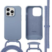 imoshion Color Backcover mit abnehmbarem Handykette und MagSafe Apple iPhone 14 Pro - Ash Blue