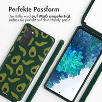 imoshion Silikonhülle design mit Band für das Samsung Galaxy S20 FE - Avocado Green