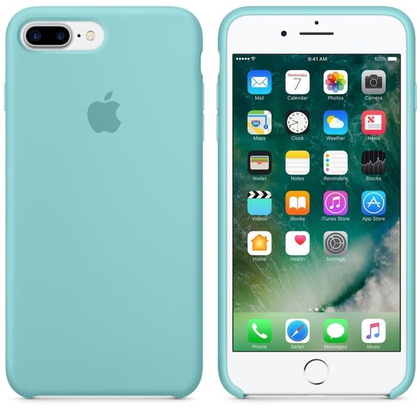 Apple Silikon-Case Sea Blue für das Apple iPhone 8 Plus / 7 Plus