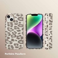Selencia Sabi Backcover Leopardenmuster mit MagSafe Apple iPhone 14 - Soft Ivory