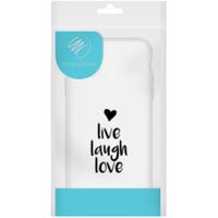 imoshion Design Hülle Samsung Galaxy A71 - Live Laugh Love - Schwarz