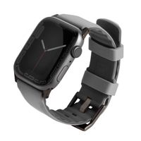 Uniq Linus AiroSoft™ Silikonarmband für das  Apple Watch Series 1 t/m 11 / SE / Ultra (44/45/46/49 mm) - Chalk Grey