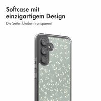imoshion Design Hülle Samsung Galaxy A54 (5G) - Smoke Green Flowers