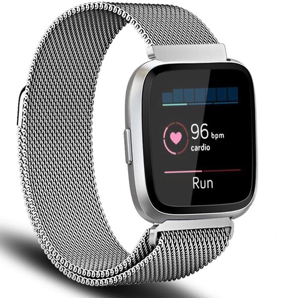 imoshion Milanese Watch Armband Fitbit Versa 2 / Versa Lite - Silber