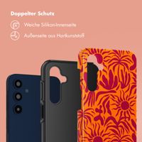 Selencia Vivid Tough Back Cover für das Samsung Galaxy A16 - Tropical Vibes Apricot