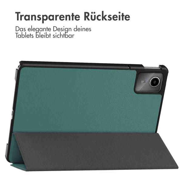 imoshion Trifold Hardcase Klapphülle für das Lenovo Tab M11 - Grün