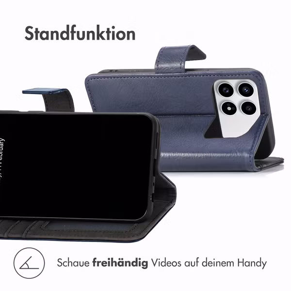 imoshion Luxuriöse Klapphülle Xiaomi Poco F8 Pro - Dunkelblau