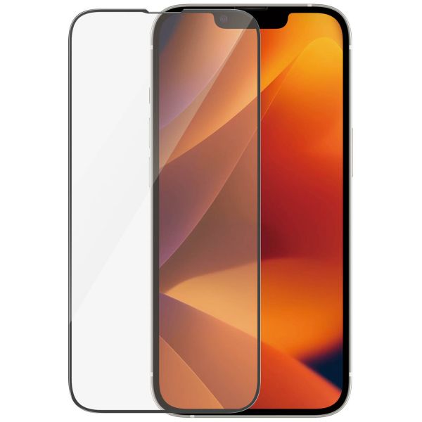 PanzerGlass Ultra-Wide Fit Antibakterieller Displayschutz mit Applikator für das Apple iPhone 14