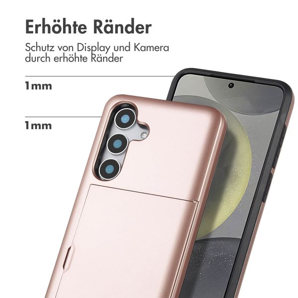 imoshion Backcover mit Kartenfach für das Samsung Galaxy S25 - Rose Gold