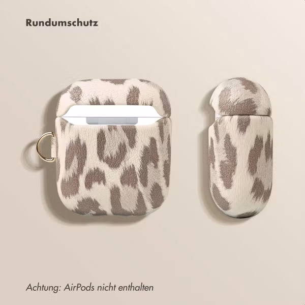 Selencia Sabi Case Apple AirPods 1 / 2 - Leopardenmuster - Soft Ivory