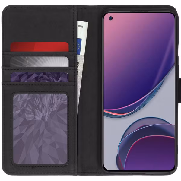 imoshion Luxuriöse Klapphülle OnePlus 8T - Schwarz