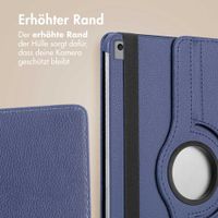 imoshion 360° drehbare Klapphülle Apple iPad 9 (2021) 10.2 Zoll / iPad 8 (2020) 10.2 Zoll / iPad 7 (2019) 10.2 Zoll - Dunkelblau