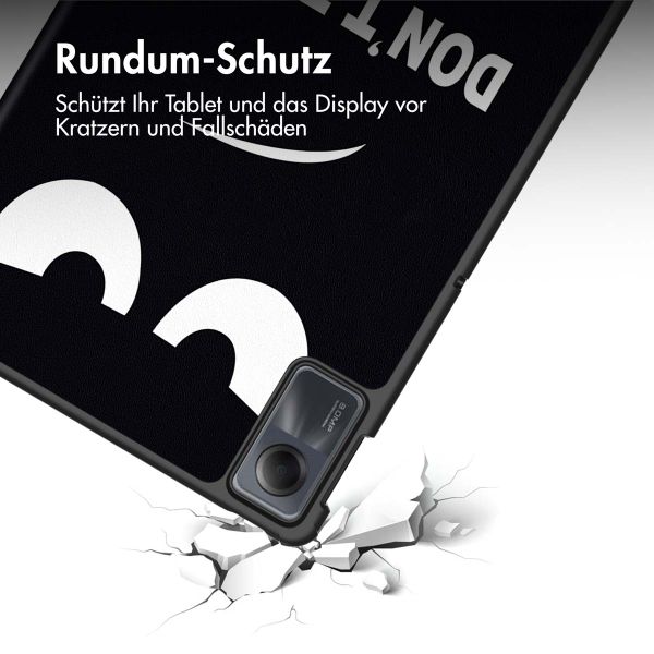 imoshion Trifold Klapphülle für das Xiaomi Redmi Pad SE - Don't touch