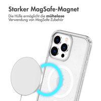 imoshion Sparkle Back Cover mit MagSafe Apple iPhone 15 Pro - Glitzer Transparent