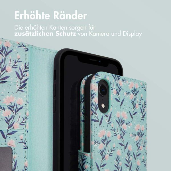 imoshion Design Klapphülle Apple iPhone Xr - Blue Flowers