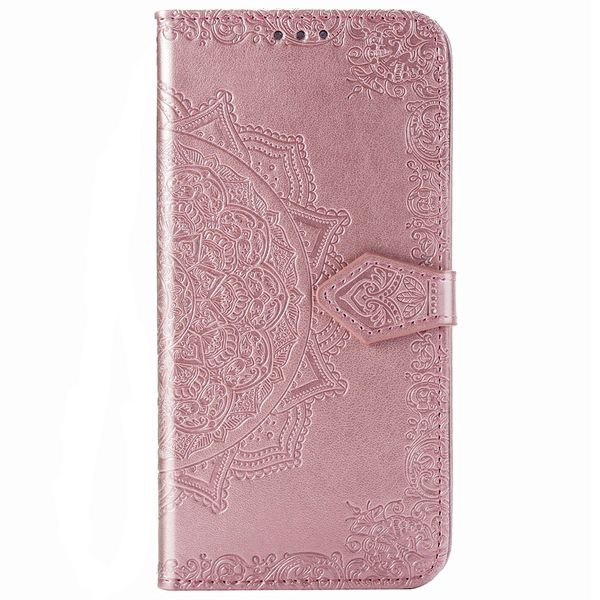 Mandala Klapphülle Rosa für Motorola Moto G8 Power