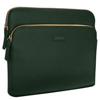 dbramante1928 ﻿Paris+ Sleeve - Laptop Hülle 13 Zoll - Laptop Sleeve - Echtes Leder - MacBook Pro / Air 13 Zoll - Evergreen