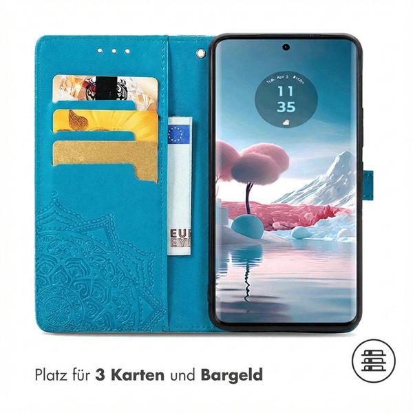 imoshion Mandala Klapphülle Motorola Edge 40 Neo - Türkis