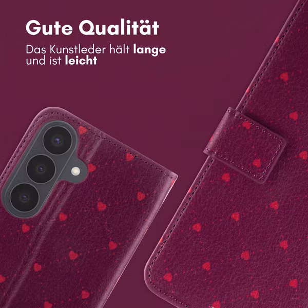 imoshion Design Klapphülle Samsung Galaxy S26 - Crush Check Coral Dust