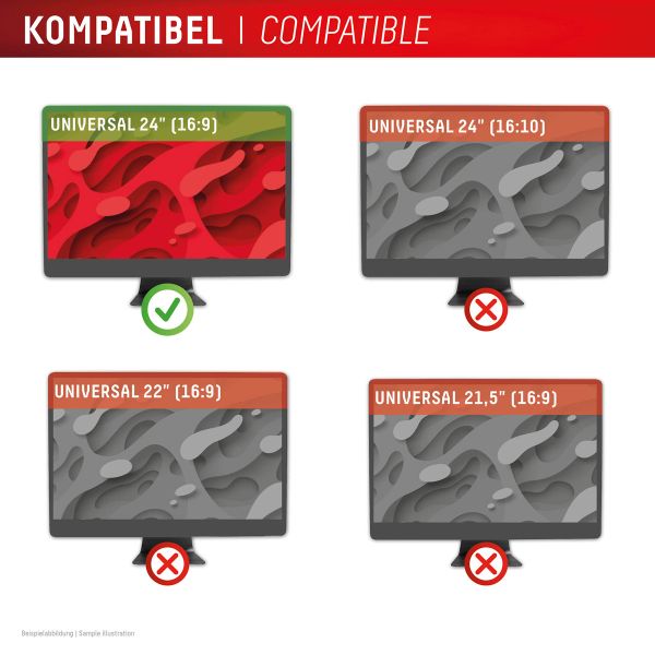 Displex Privacy Safe magnetische Bildschirmschutz Desktop 24 Zoll - Universal - 16:9
