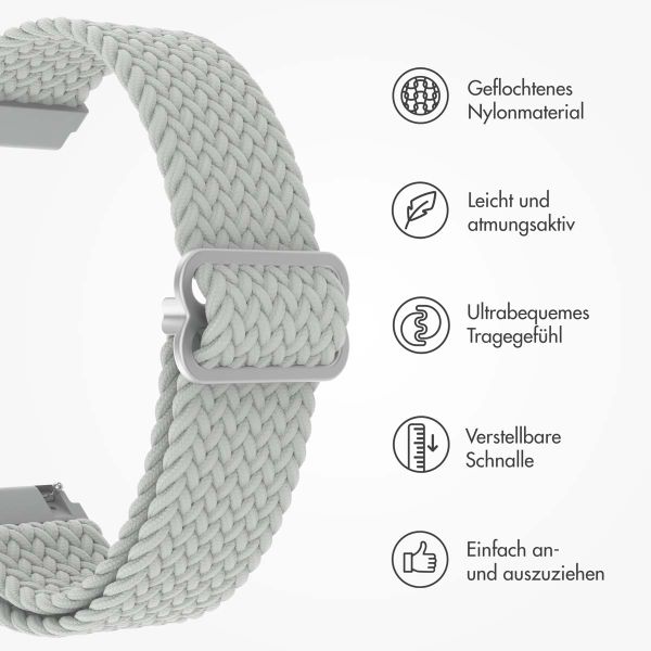 imoshion Gewebtes Nylonarmband - Universeller 20-mm-Anschluss - Grau