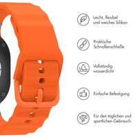 imoshion Wave Silikonarmband für das  Samsung Galaxy Watch 8 (40/44mm) / Classic (46mm) - Orange