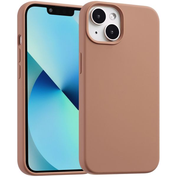 Accezz Liquid Silikoncase mit MagSafe für das iPhone 13 - Light Brown