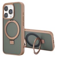 Accezz Ring Stand Backcover mit MagSafe für das Apple iPhone 15 Pro - Brown